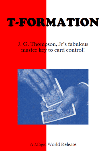 T-Formation by J. G. Thompson, Jr.