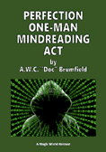 Perfection One-Man Mindreading Act by 'Doc' Brumfield