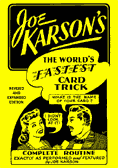 The World's Fastest Card Trick by Joe Karson